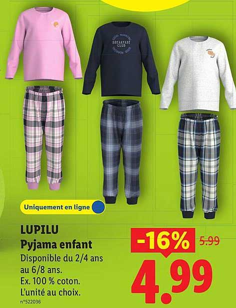 LUPILU Pyjama enfant
