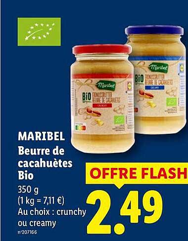 MARIBEL Beurre de cacahuètes Bio