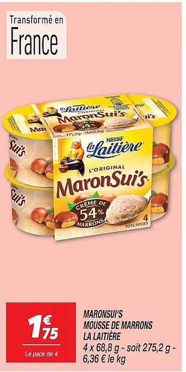 MARONSUI'S MOUSSE DE MARRONS LA LAITIERE