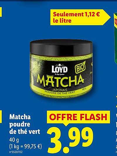 Matcha poudre de thé vert 40 g