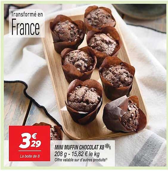MINI MUFFIN CHOCOLAT X8