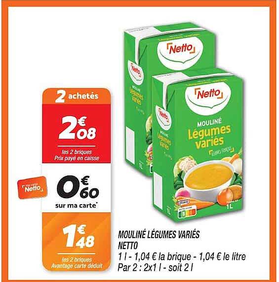 MOULINÉ LÉGUMES VARIÉS NETTO