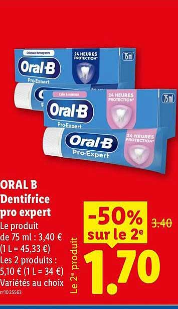 ORAL B Dentifrice pro expert