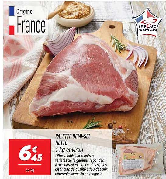 PALETTE DEMI-SEL NETTO