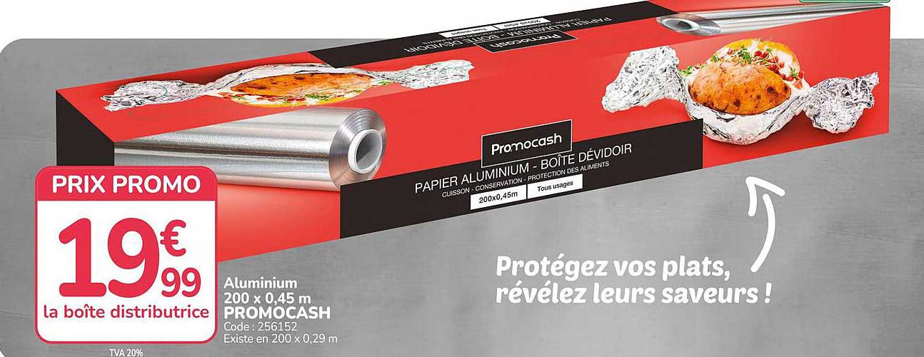 PAPIER ALUMINIUM - BOÎTE DÉVIDOIR