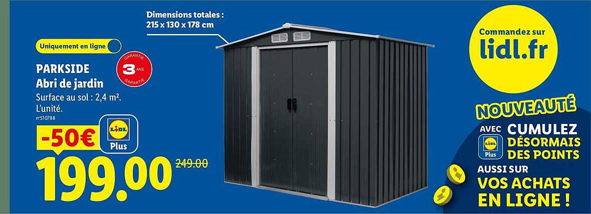 PARKSIDE Abri de jardin