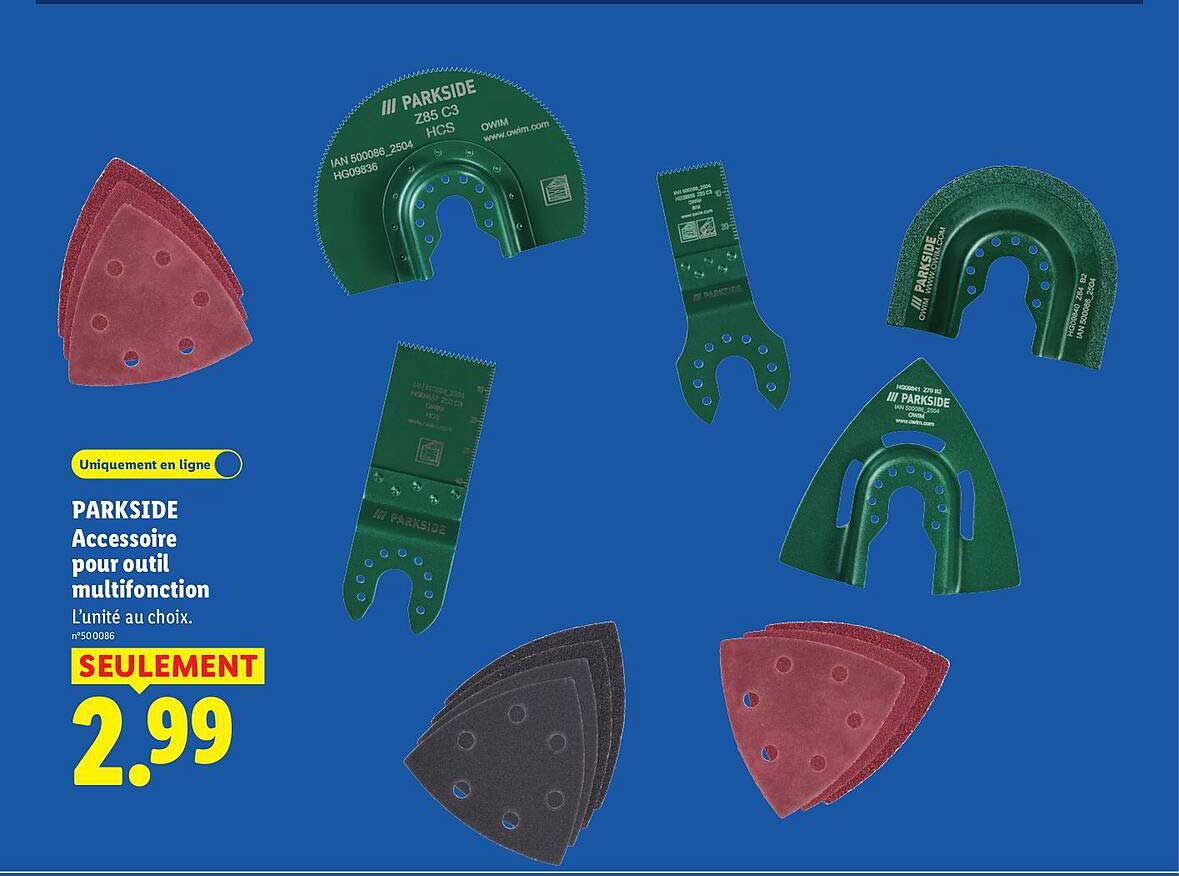 PARKSIDE Accessoire pour outil multifonction