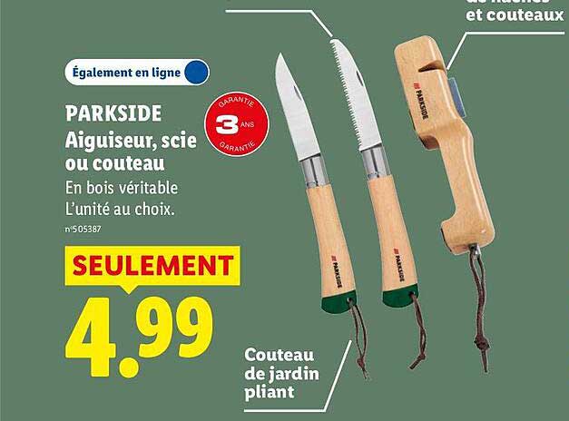 PARKSIDE Aiguiseur, scie ou couteau