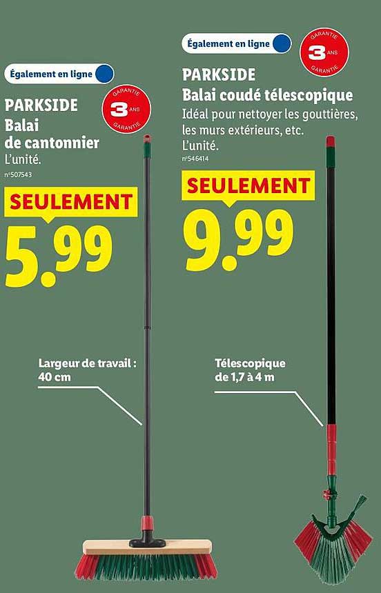 PARKSIDE Balai de cantonnier