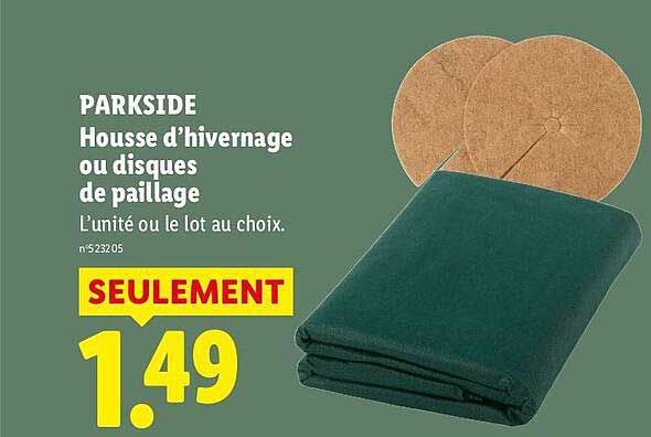 PARKSIDE Housse d’hivernage ou disques de paillage