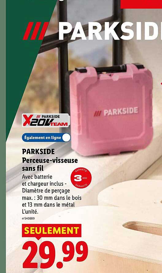 PARKSIDE Perceuse-visseuse sans fil