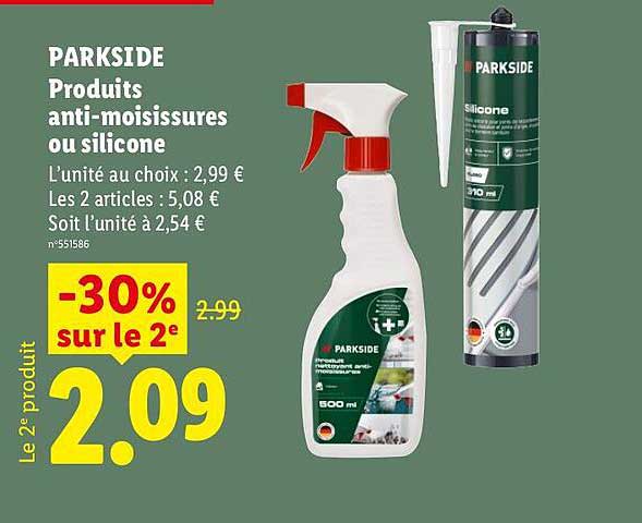 PARKSIDE Produits anti-moisissures ou silicone