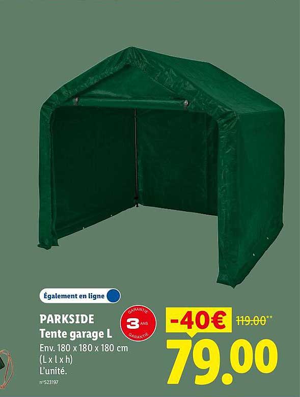 PARKSIDE Tente garage L