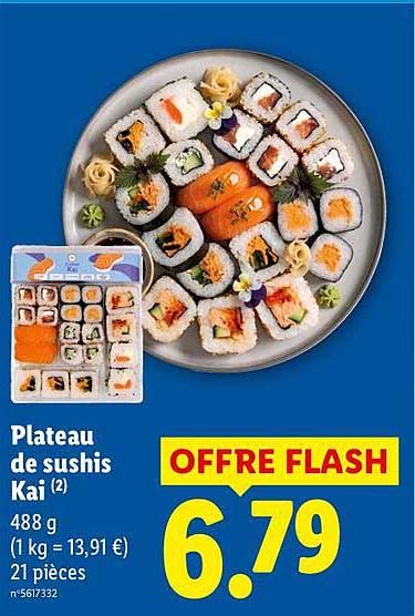 Plateau de sushis Kai