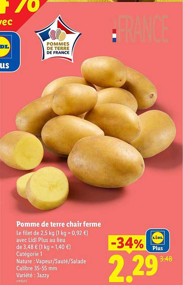 Pomme de terre chair ferme