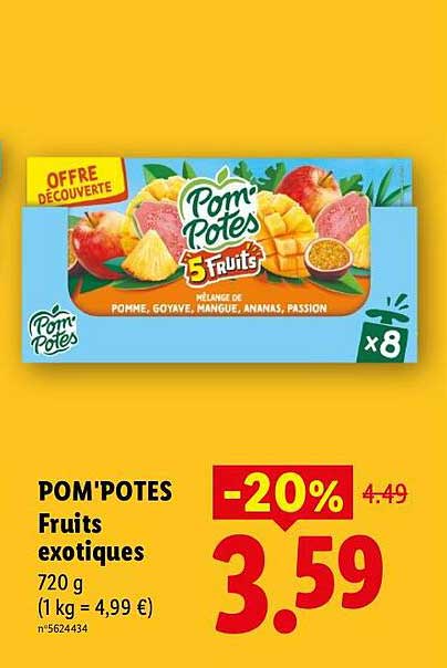 POM'POTES Fruits exotiques