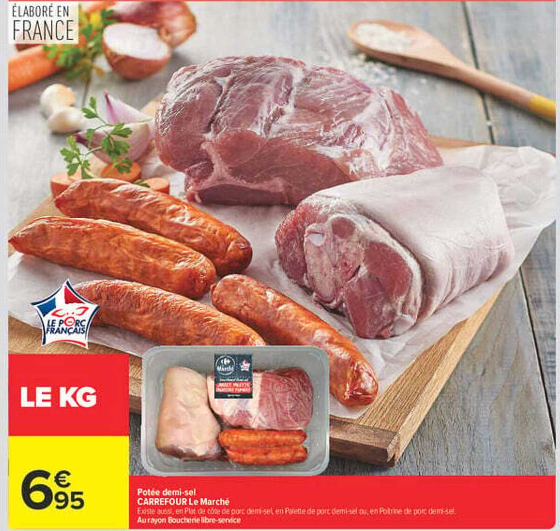 Potée demi-sel CARREFOUR Le Marché