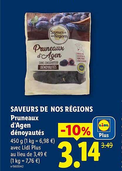 Pruneaux d'Agen dénoyautés