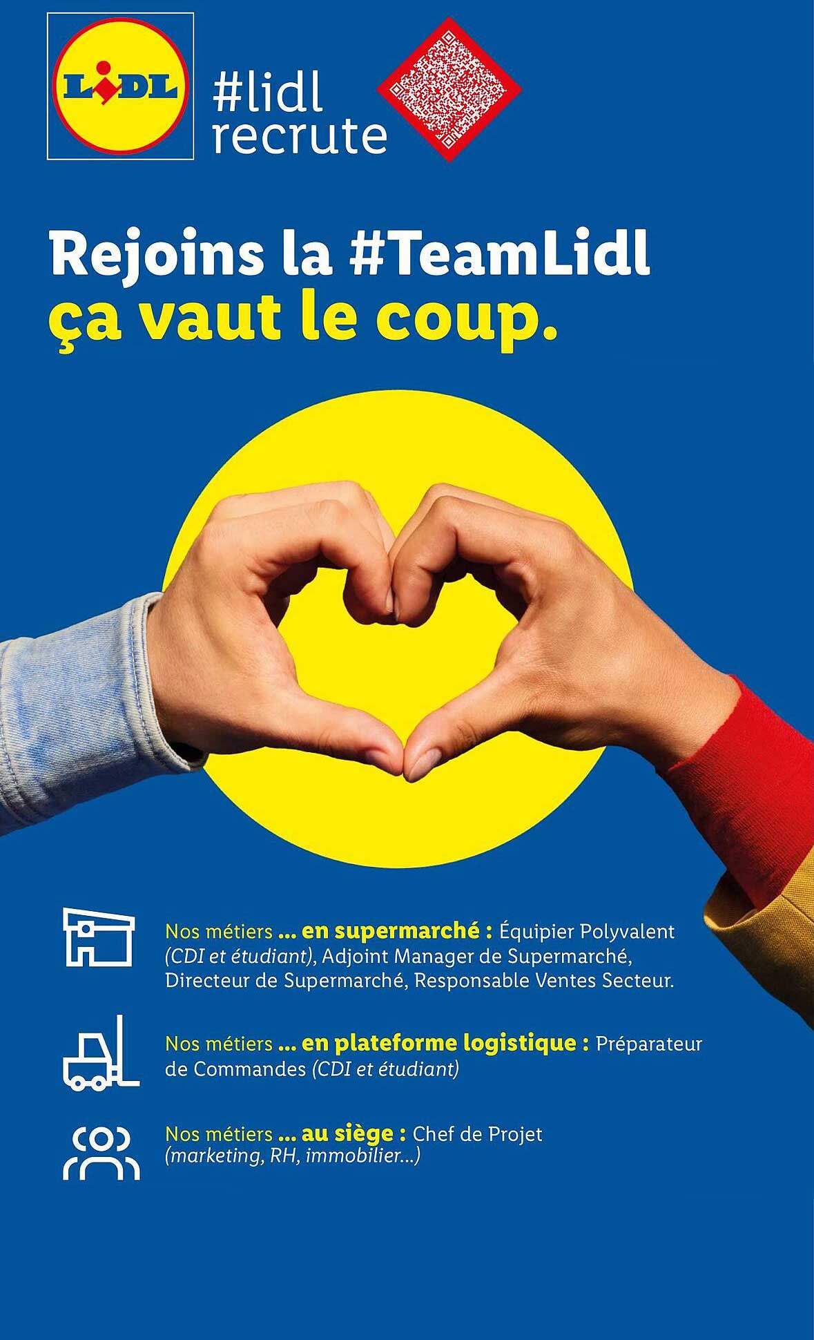 Rejoins la #TeamLidl ça vaut le coup.