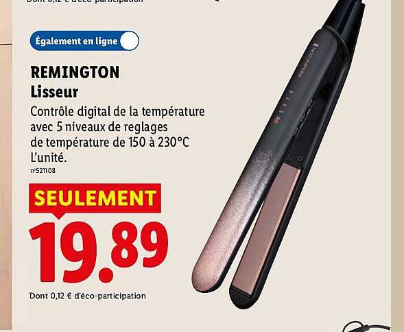 REMINGTON Lisseur