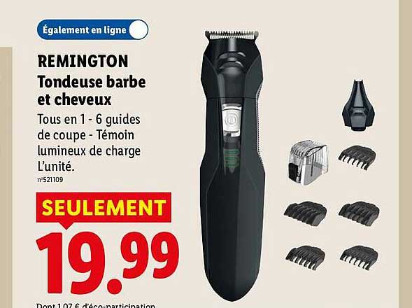 REMINGTON Tondeuse barbe et cheveux