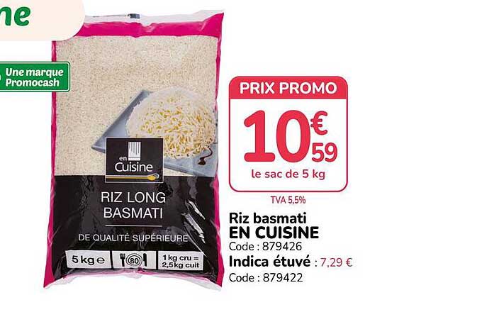 Riz basmati EN CUISINE