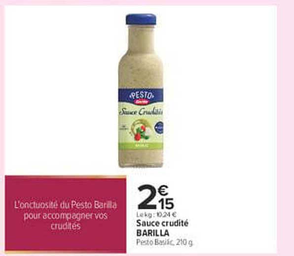Sauce crudité BARILLA