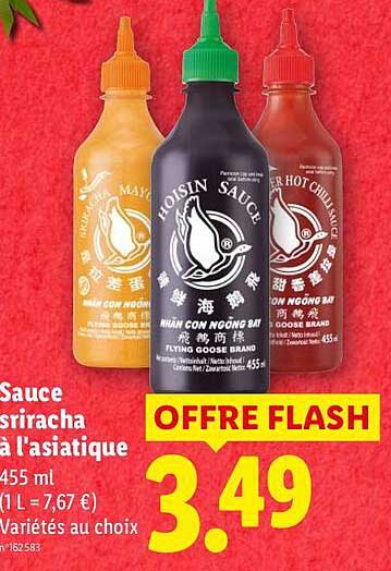 Sauce sriracha à l'asiatique