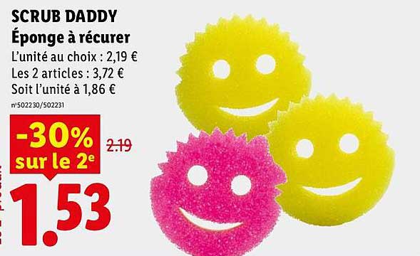 SCRUB DADDY Éponge à récurer