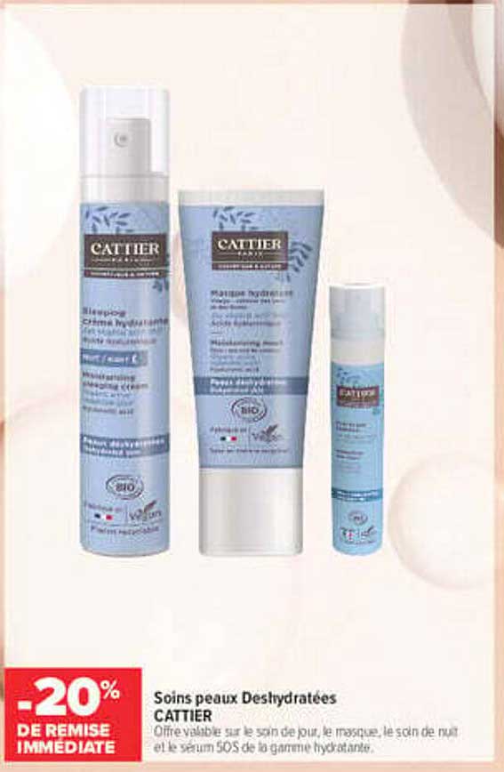 Soins peaux Déshydratées CATTIER