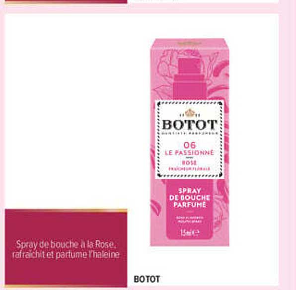 Spray de bouche à la Rose, rafraichit et parfume l’haleine