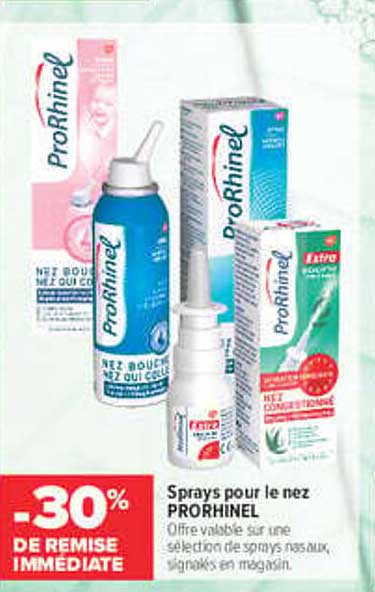 Sprays pour le nez PRORHINEL