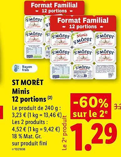 ST MÔRET Minis 12 portions