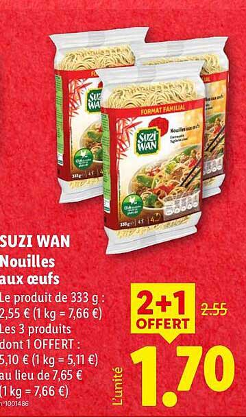 SUZI WAN Nouilles aux œufs