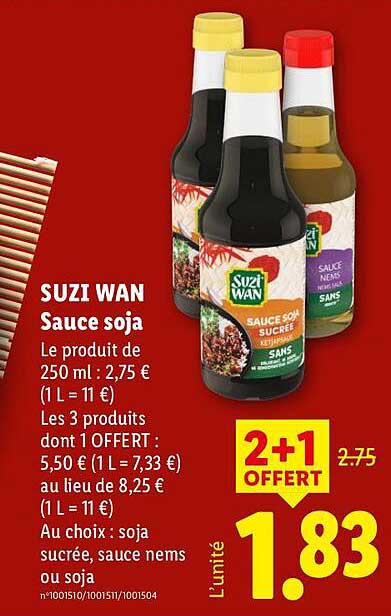 SUZI WAN Sauce soja