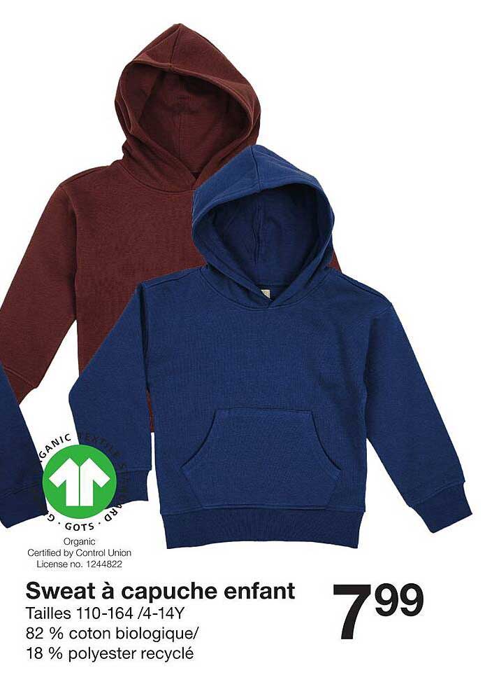 Sweat à capuche enfant