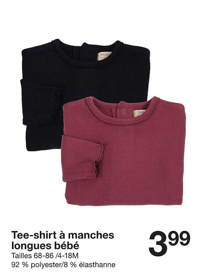Tee-shirt à manches longues bébé