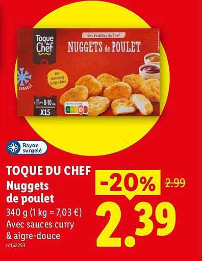TOQUE DU CHEF Nuggets de poulet