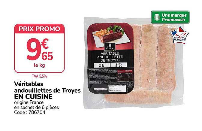 Véritables andouillettes de Troyes EN CUISINE