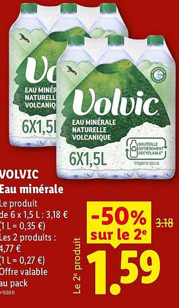 VOLVIC Eau minérale naturelle volcanique
