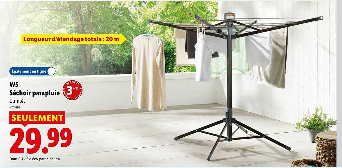 W5 Séchoir parapluie