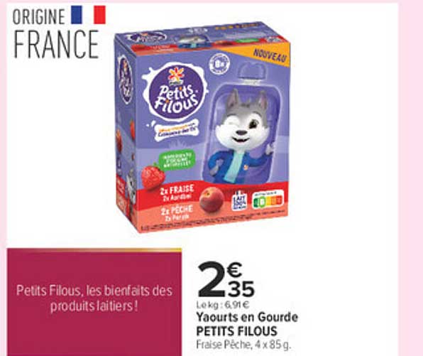 Yaourts en Gourde PETITS FILOUS