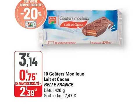 10 Goûters Moelleux Lait et Cacao