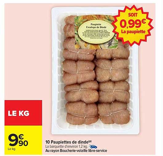 10 Paupiettes de dinde