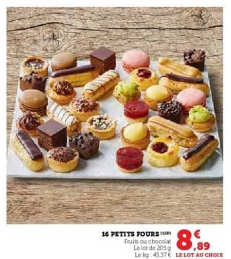16 PETITS FOURS