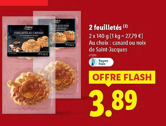 2 feuilletés