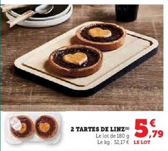 2 TARTES DE LINZ