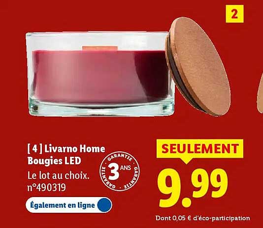 [ 4 ] Livarno Home Bougies LED