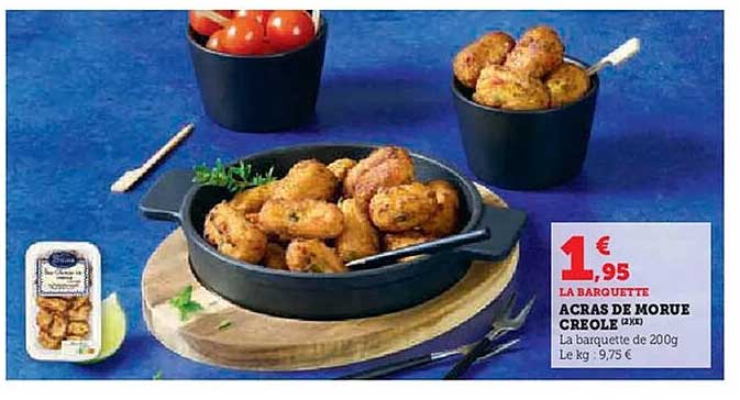 ACRAS DE MORUE CREOLE 200g