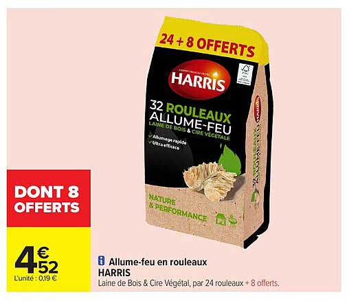 Allume-feu en rouleaux HARRIS